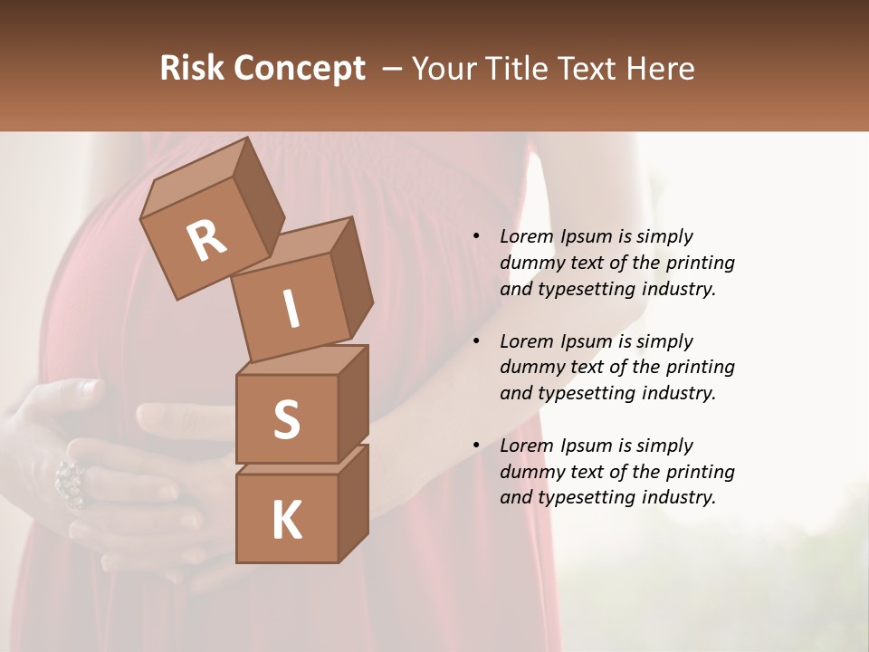 Pregnant Girl PowerPoint Template