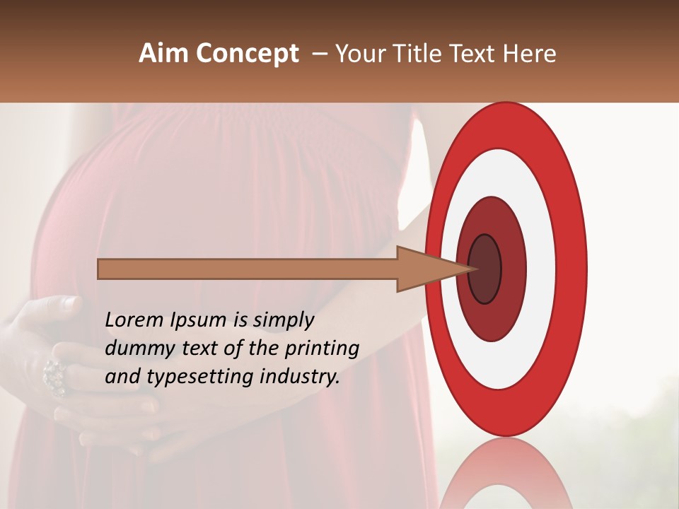 Pregnant Girl PowerPoint Template