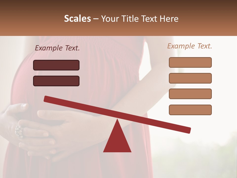 Pregnant Girl PowerPoint Template