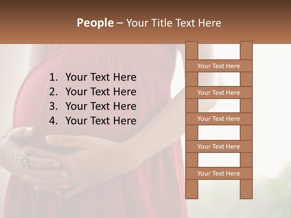 Pregnant Girl PowerPoint Template
