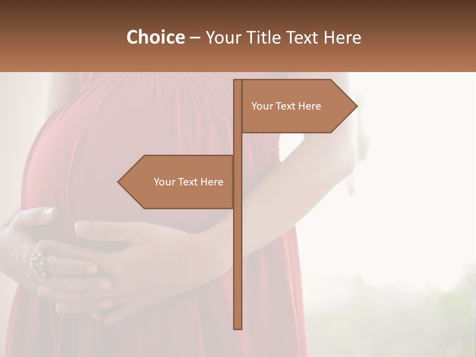 Pregnant Girl PowerPoint Template