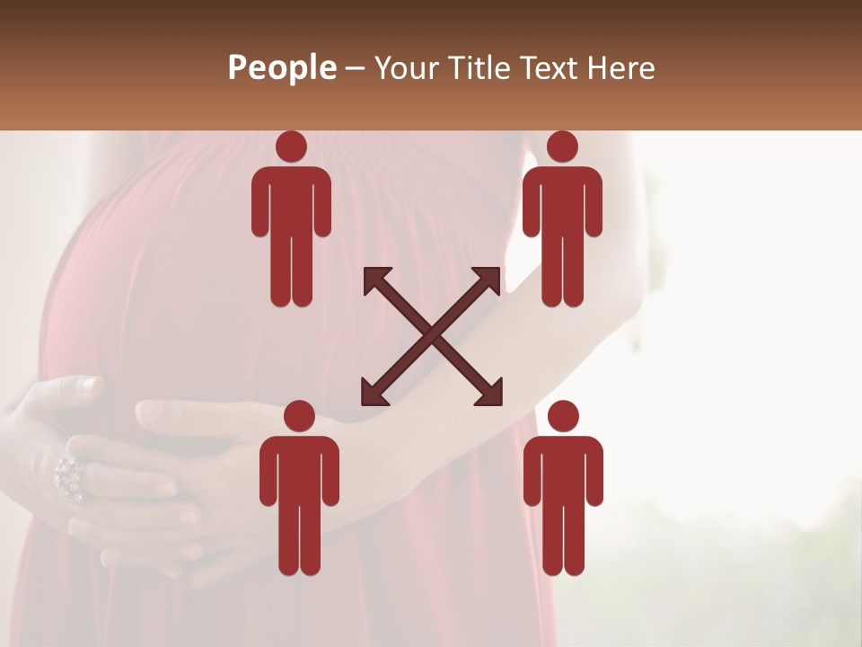 Pregnant Girl PowerPoint Template