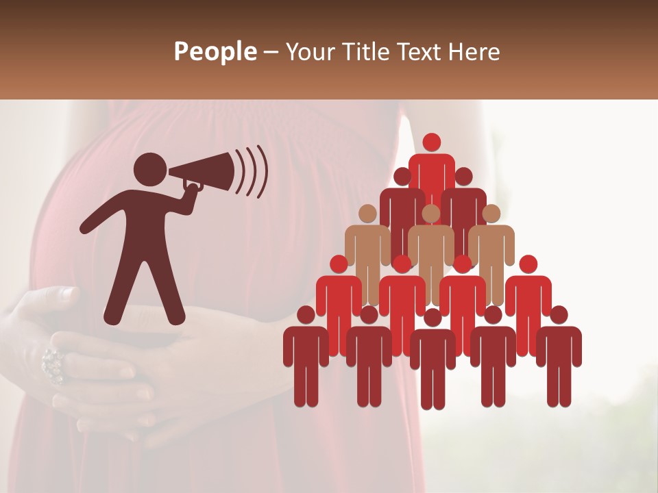 Pregnant Girl PowerPoint Template