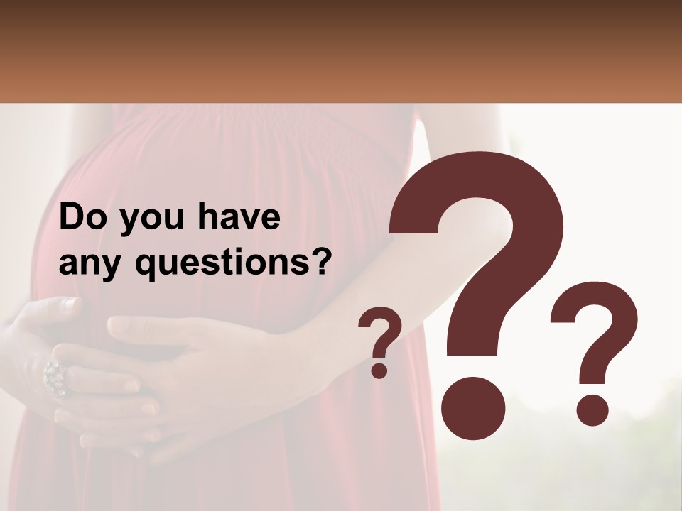 Pregnant Girl PowerPoint Template
