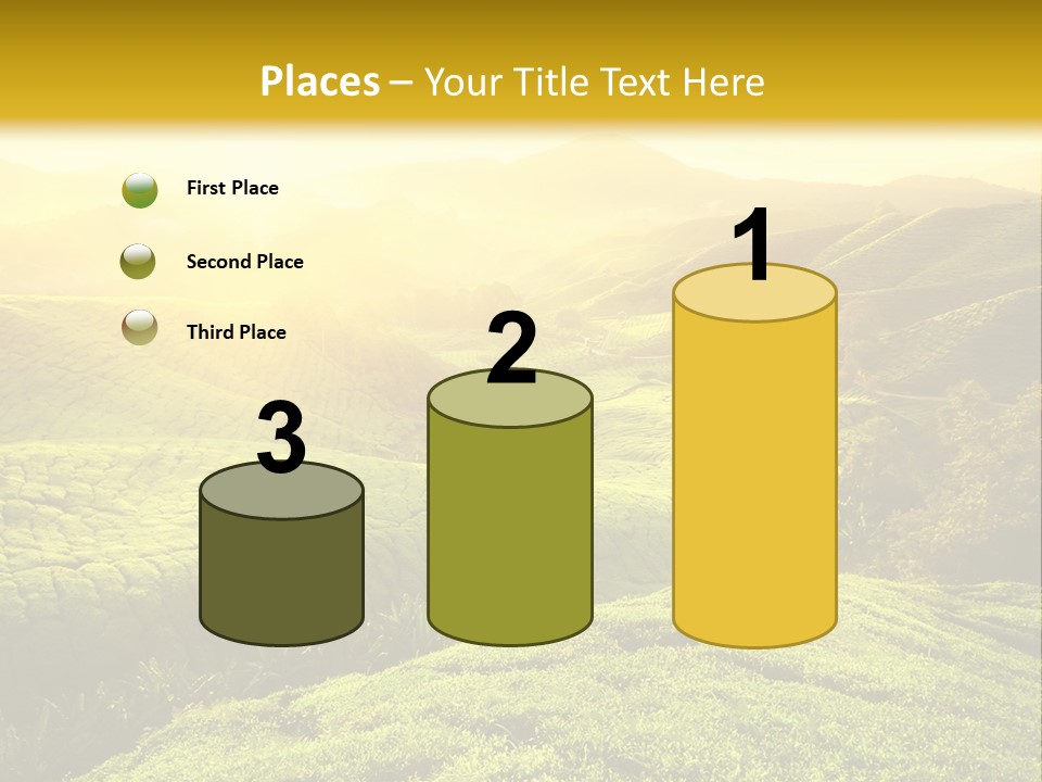 Sunrise Over The Fields PowerPoint Template