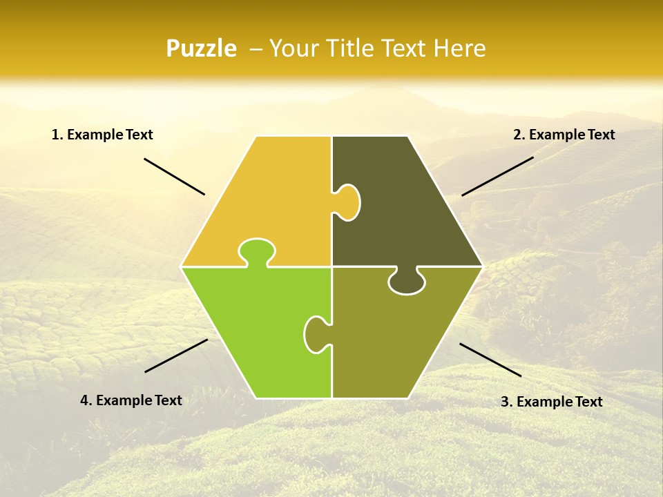 Sunrise Over The Fields PowerPoint Template