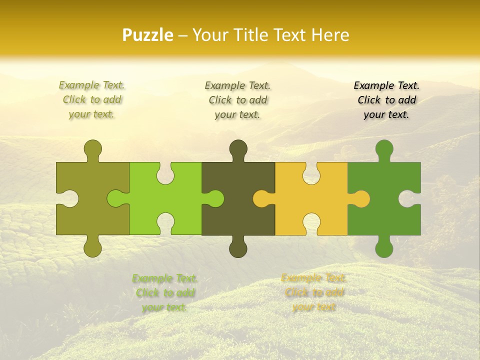 Sunrise Over The Fields PowerPoint Template