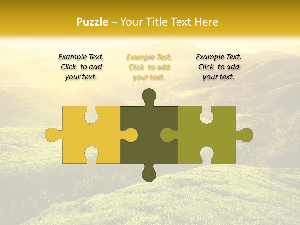 Sunrise Over The Fields PowerPoint Template