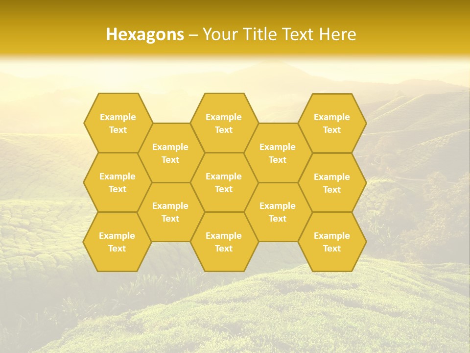 Sunrise Over The Fields PowerPoint Template