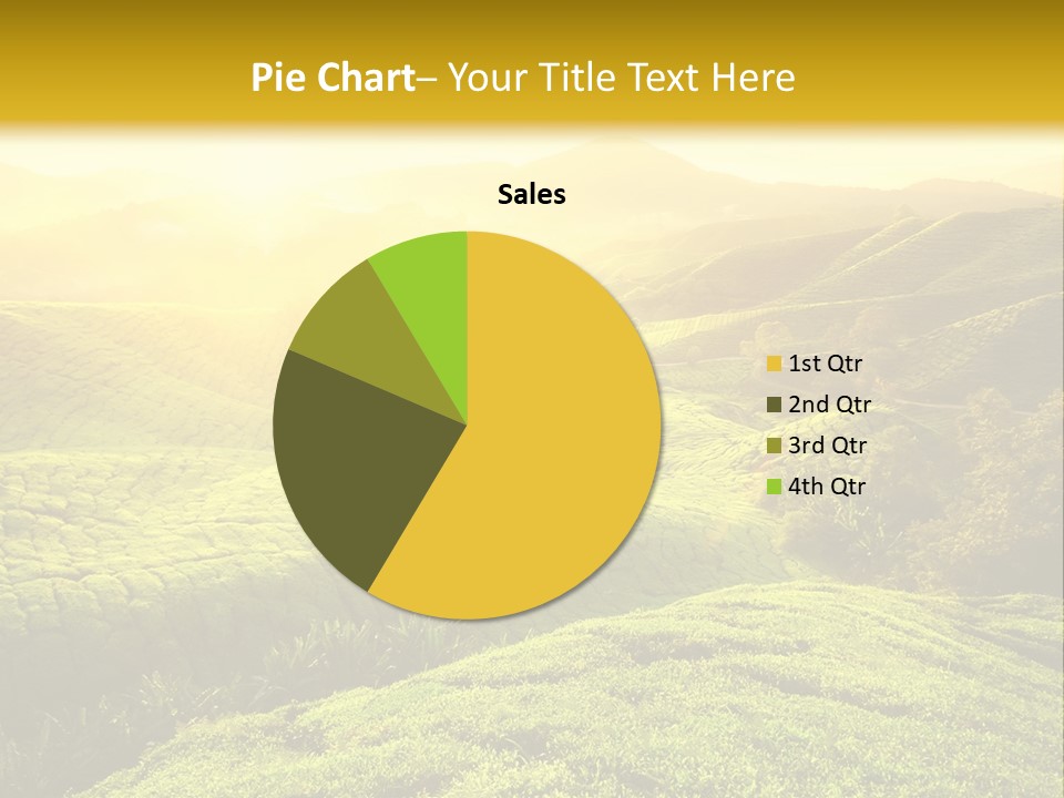 Sunrise Over The Fields PowerPoint Template