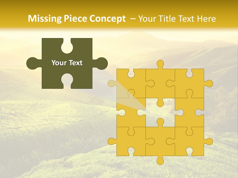 Sunrise Over The Fields PowerPoint Template