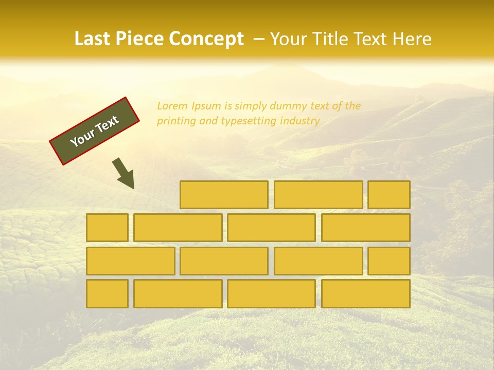 Sunrise Over The Fields PowerPoint Template