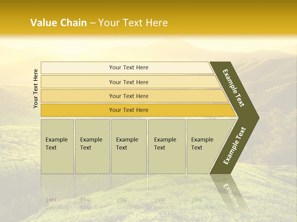 Sunrise Over The Fields PowerPoint Template