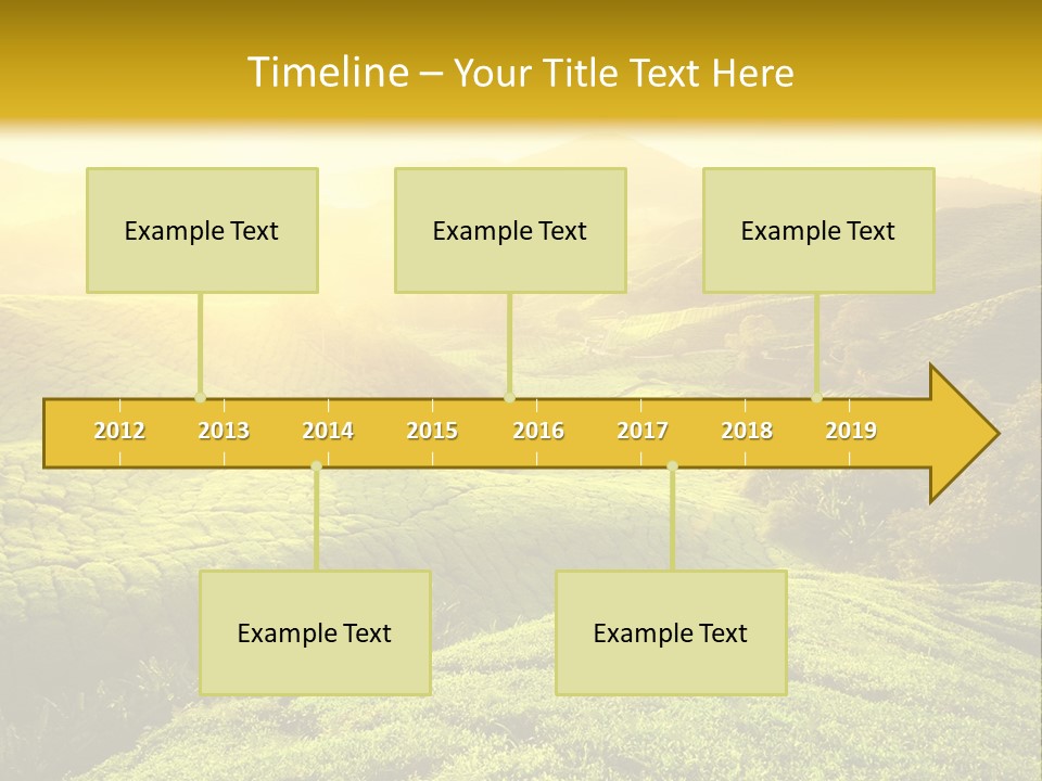 Sunrise Over The Fields PowerPoint Template