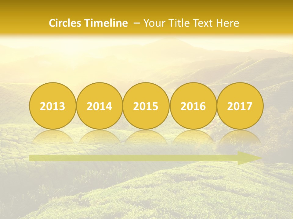 Sunrise Over The Fields PowerPoint Template