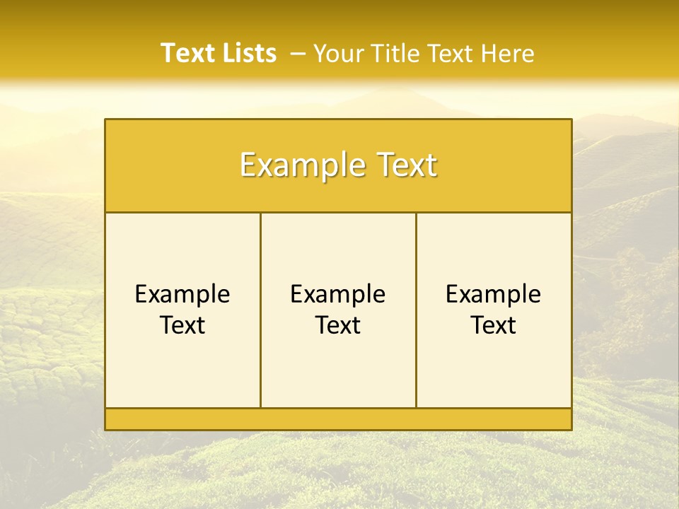 Sunrise Over The Fields PowerPoint Template