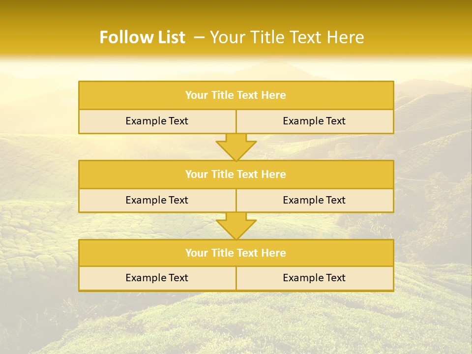 Sunrise Over The Fields PowerPoint Template