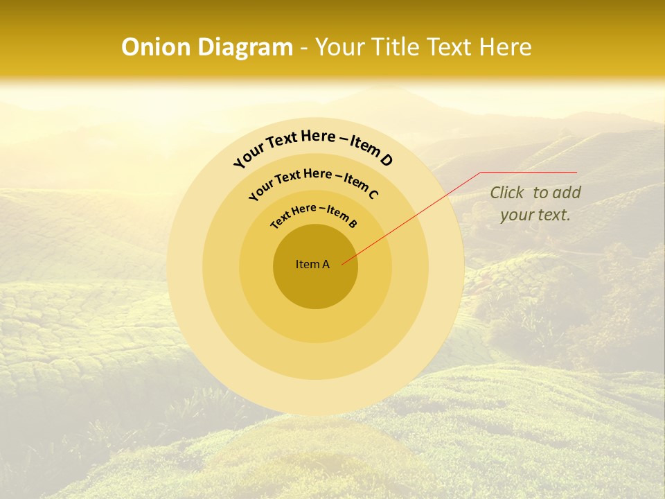 Sunrise Over The Fields PowerPoint Template