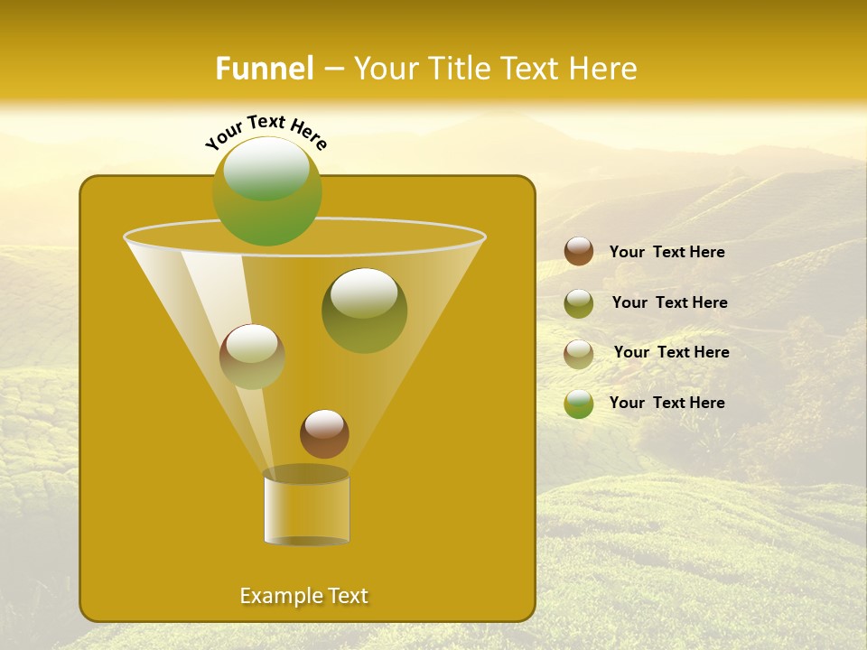 Sunrise Over The Fields PowerPoint Template