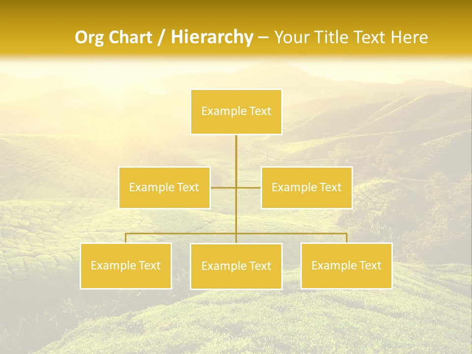 Sunrise Over The Fields PowerPoint Template