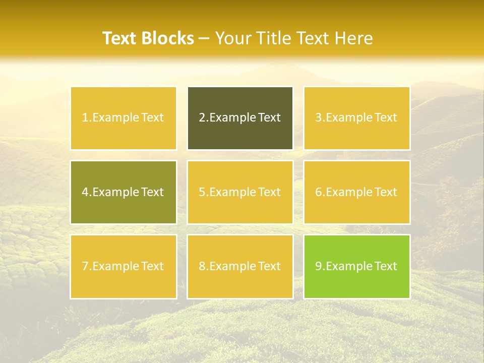 Sunrise Over The Fields PowerPoint Template