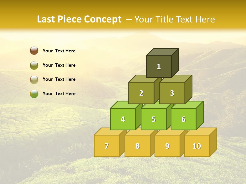 Sunrise Over The Fields PowerPoint Template