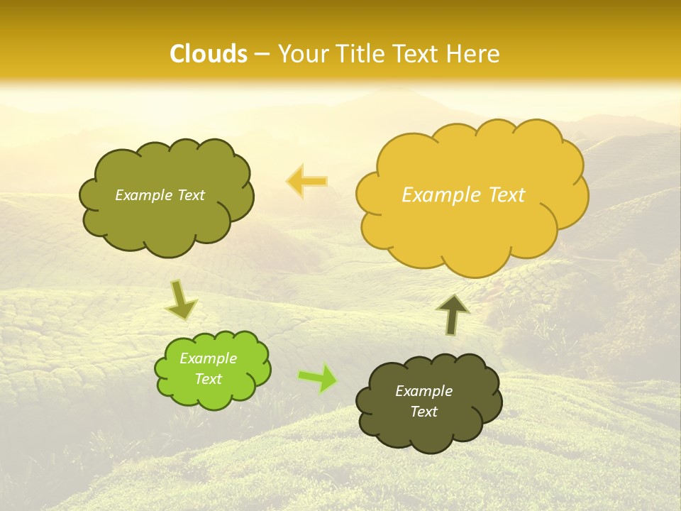 Sunrise Over The Fields PowerPoint Template