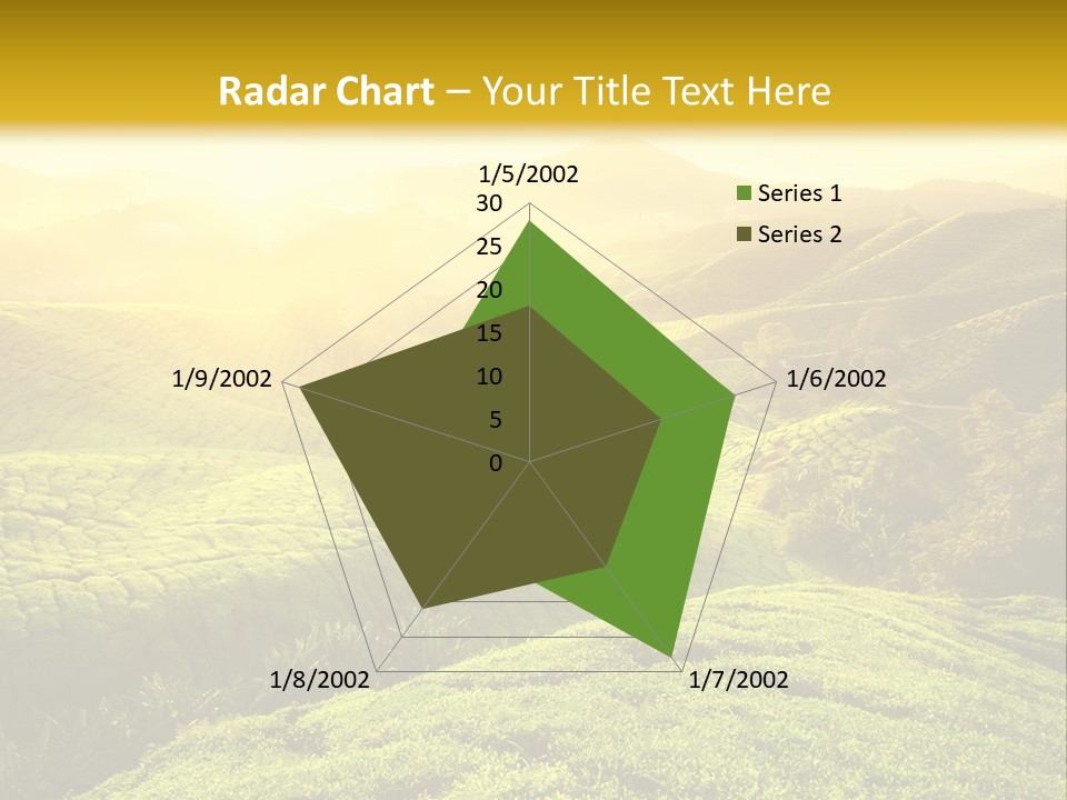 Sunrise Over The Fields PowerPoint Template