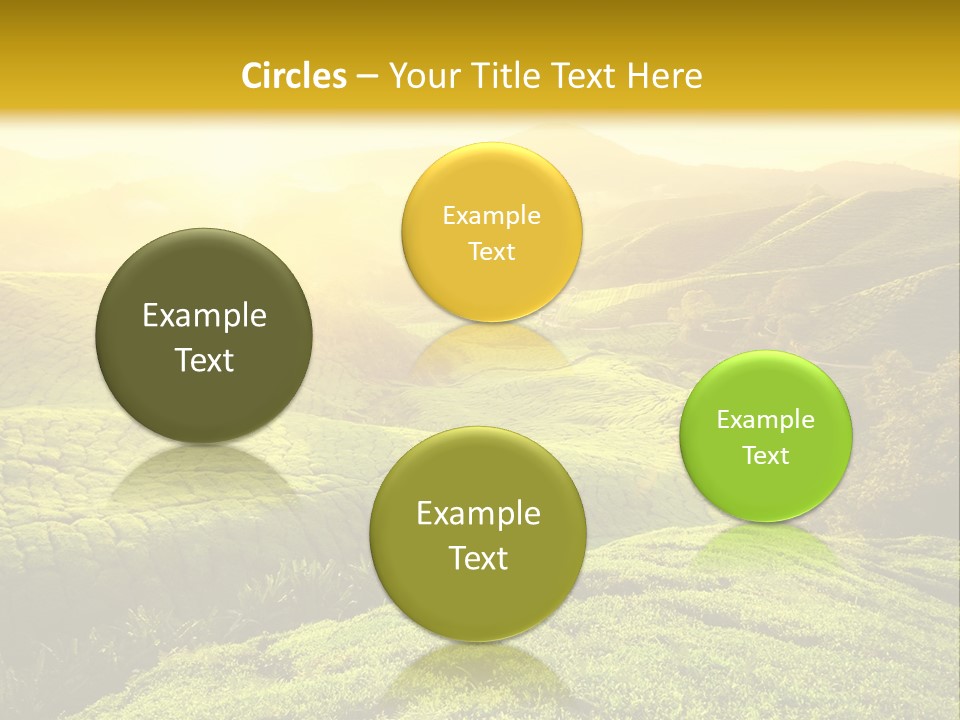Sunrise Over The Fields PowerPoint Template