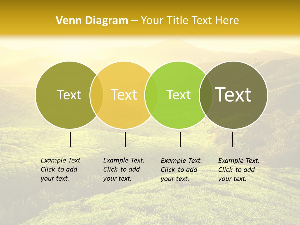 Sunrise Over The Fields PowerPoint Template