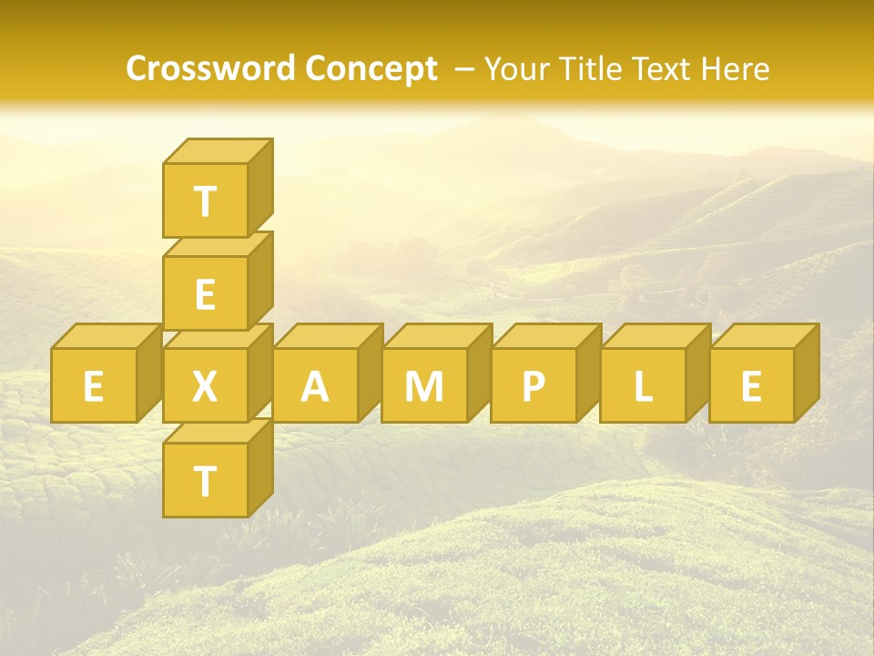 Sunrise Over The Fields PowerPoint Template