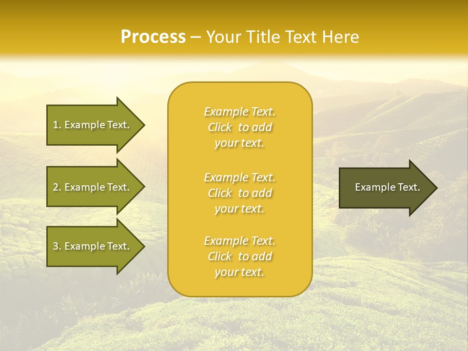 Sunrise Over The Fields PowerPoint Template
