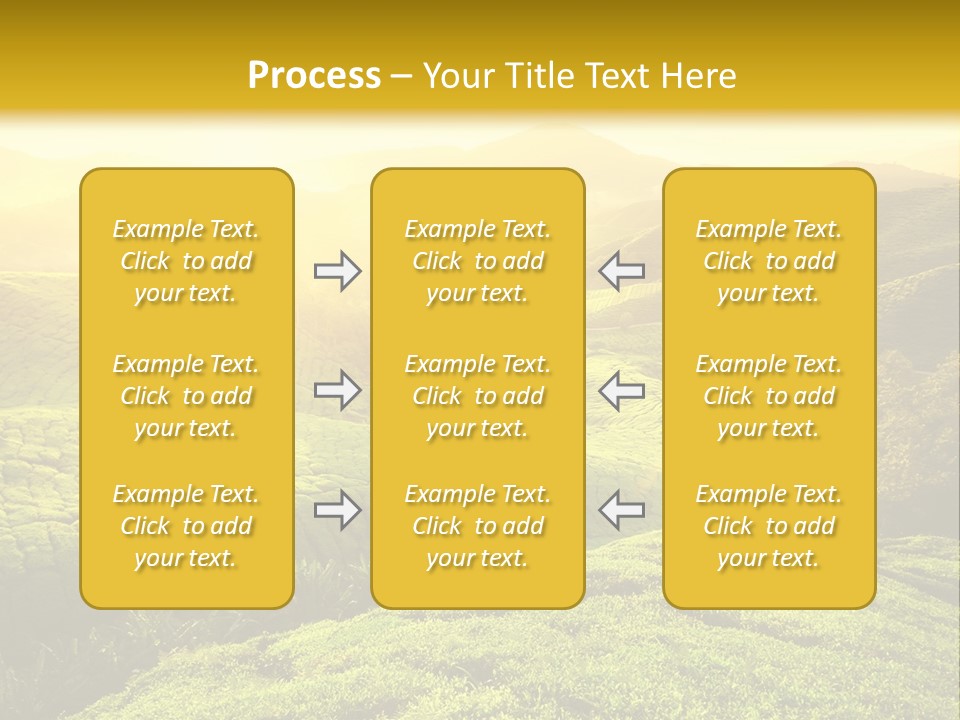 Sunrise Over The Fields PowerPoint Template