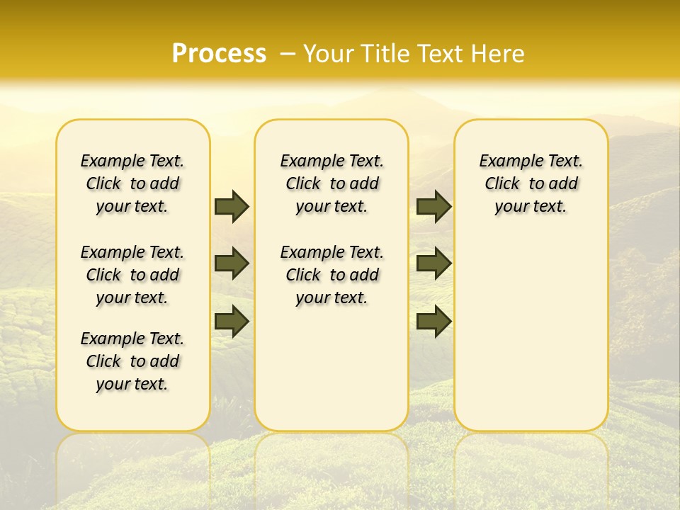 Sunrise Over The Fields PowerPoint Template