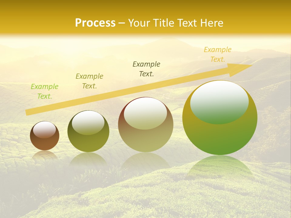 Sunrise Over The Fields PowerPoint Template
