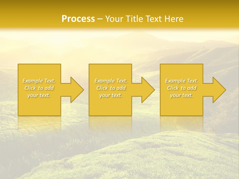 Sunrise Over The Fields PowerPoint Template