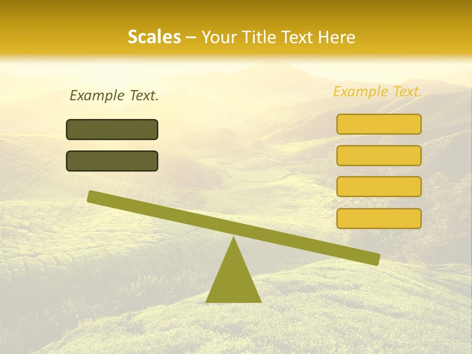 Sunrise Over The Fields PowerPoint Template