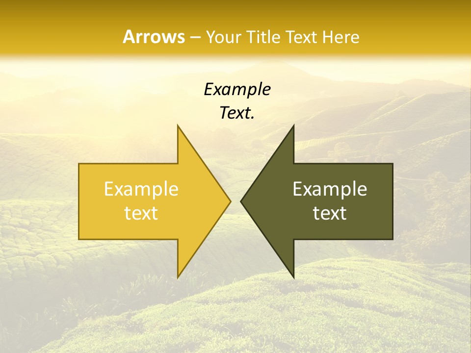 Sunrise Over The Fields PowerPoint Template