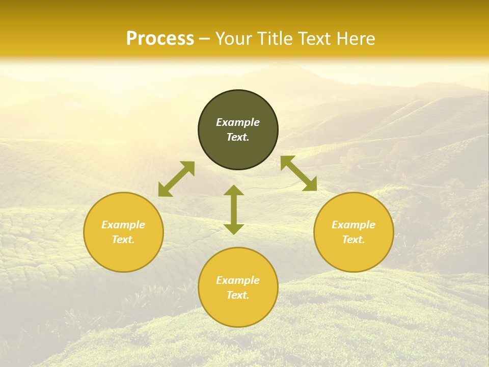 Sunrise Over The Fields PowerPoint Template