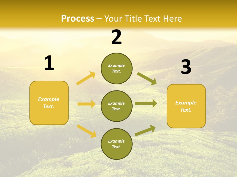 Sunrise Over The Fields PowerPoint Template
