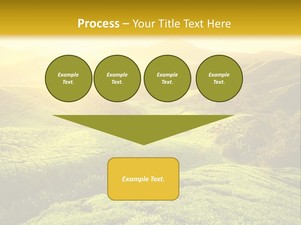 Sunrise Over The Fields PowerPoint Template