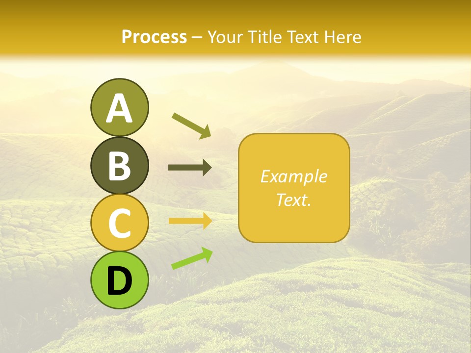 Sunrise Over The Fields PowerPoint Template