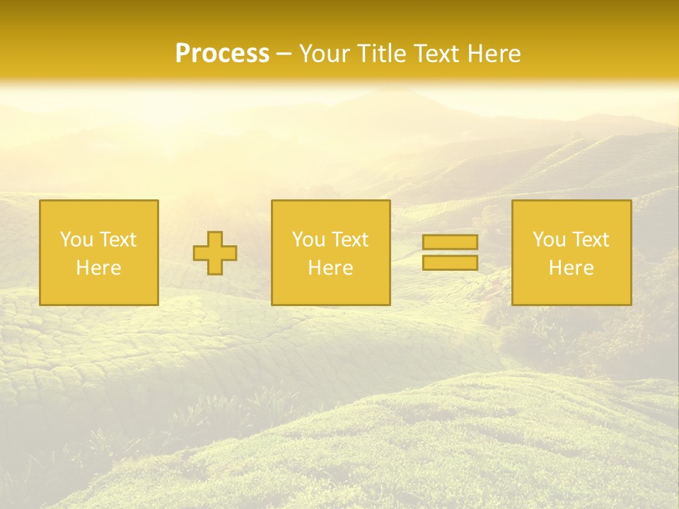 Sunrise Over The Fields PowerPoint Template