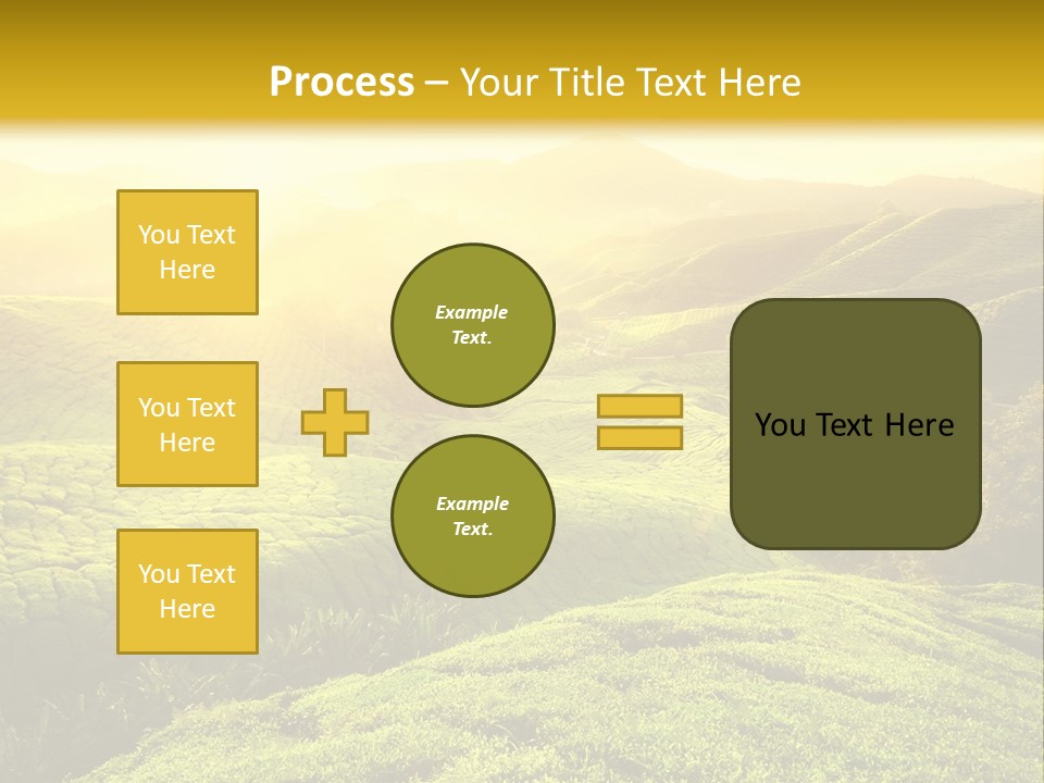 Sunrise Over The Fields PowerPoint Template