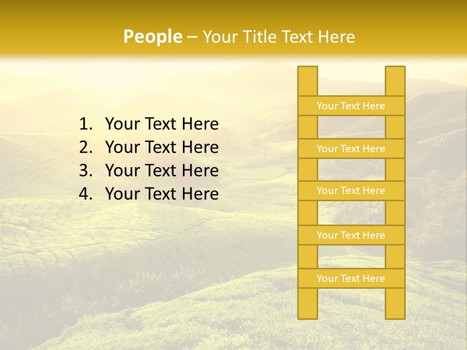 Sunrise Over The Fields PowerPoint Template