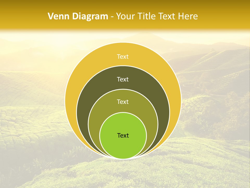 Sunrise Over The Fields PowerPoint Template