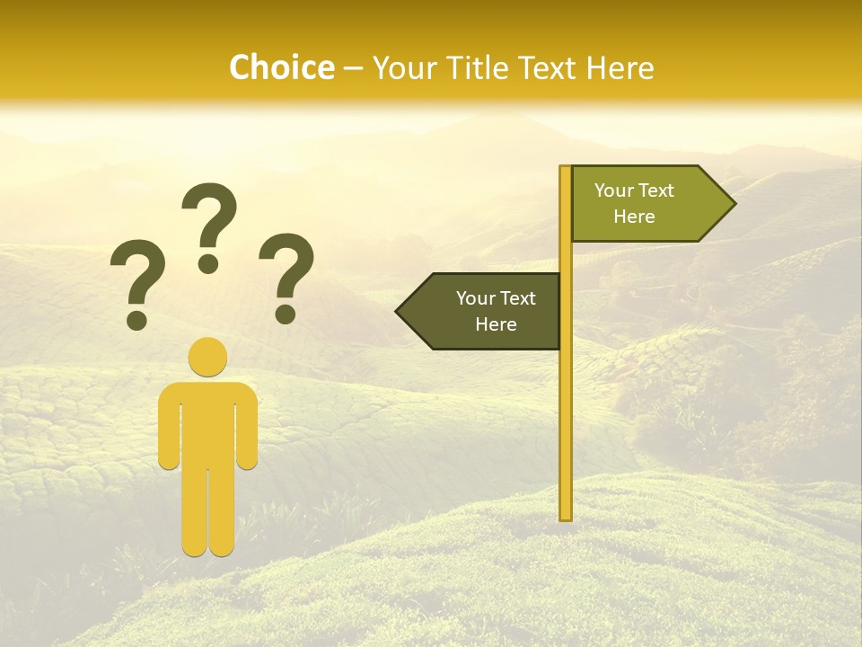 Sunrise Over The Fields PowerPoint Template