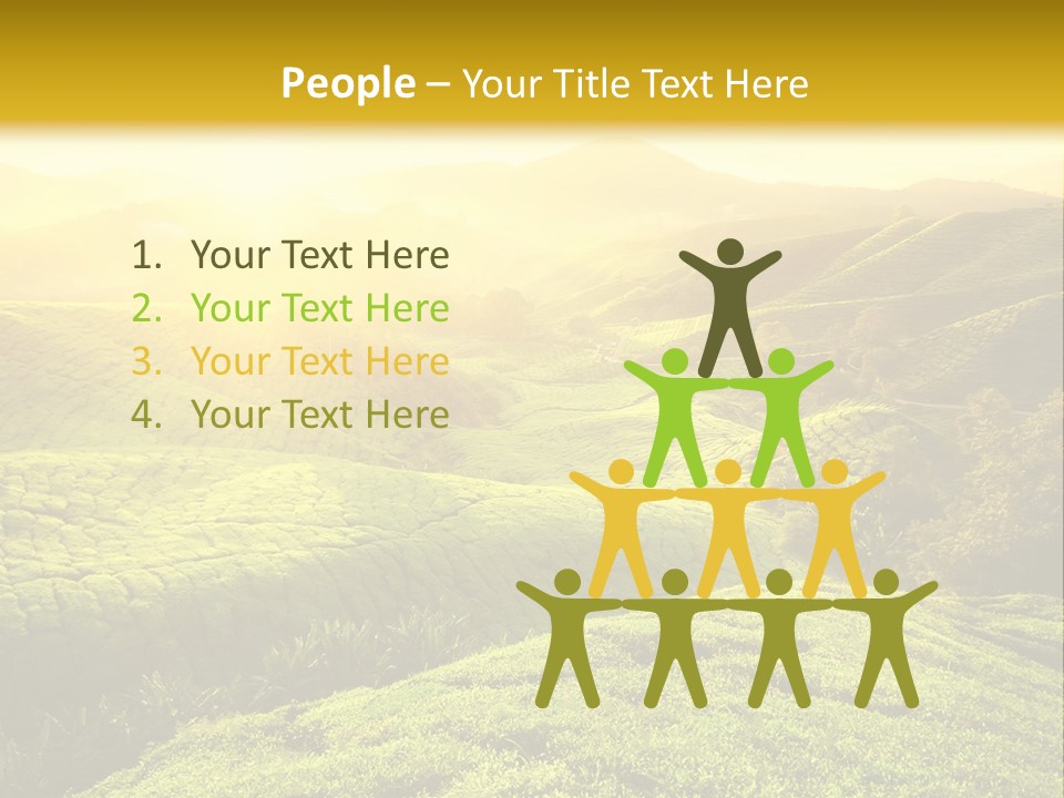 Sunrise Over The Fields PowerPoint Template