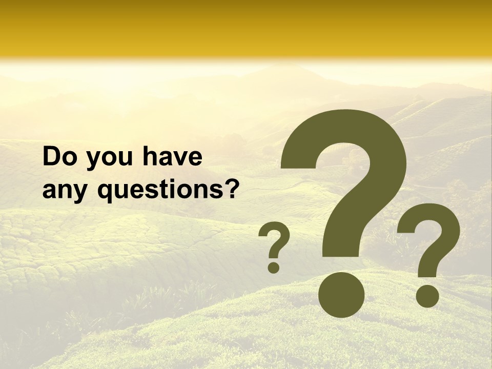 Sunrise Over The Fields PowerPoint Template