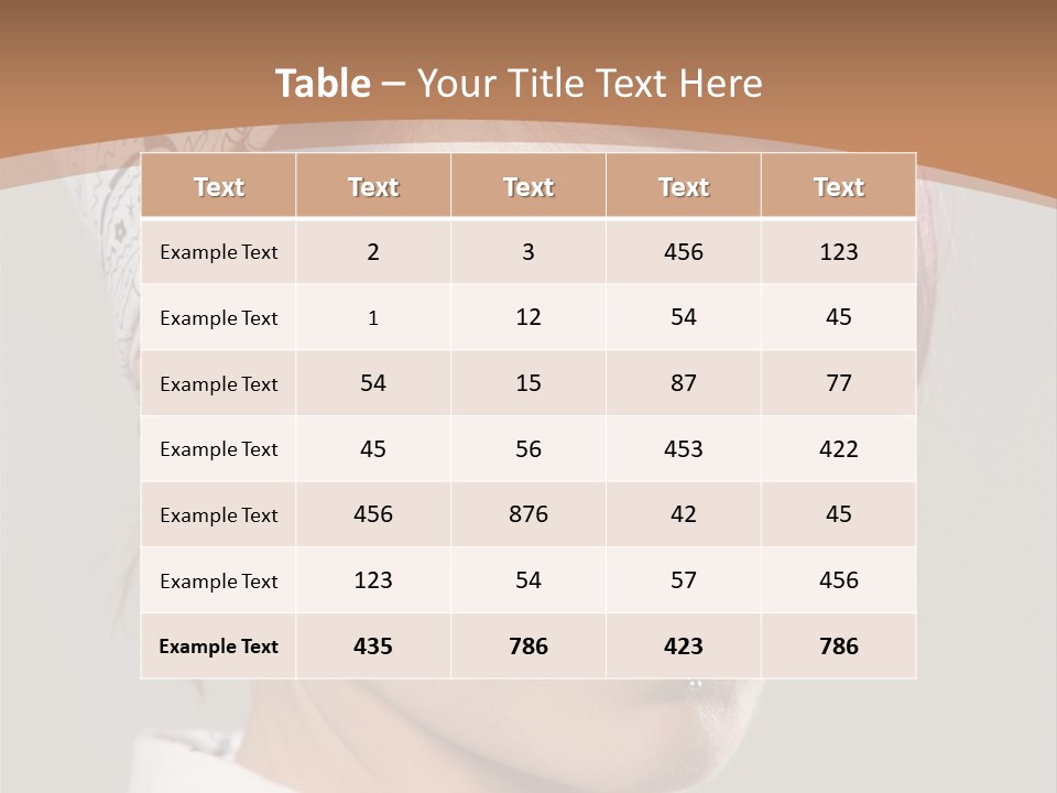 Beautiful Girl PowerPoint Template